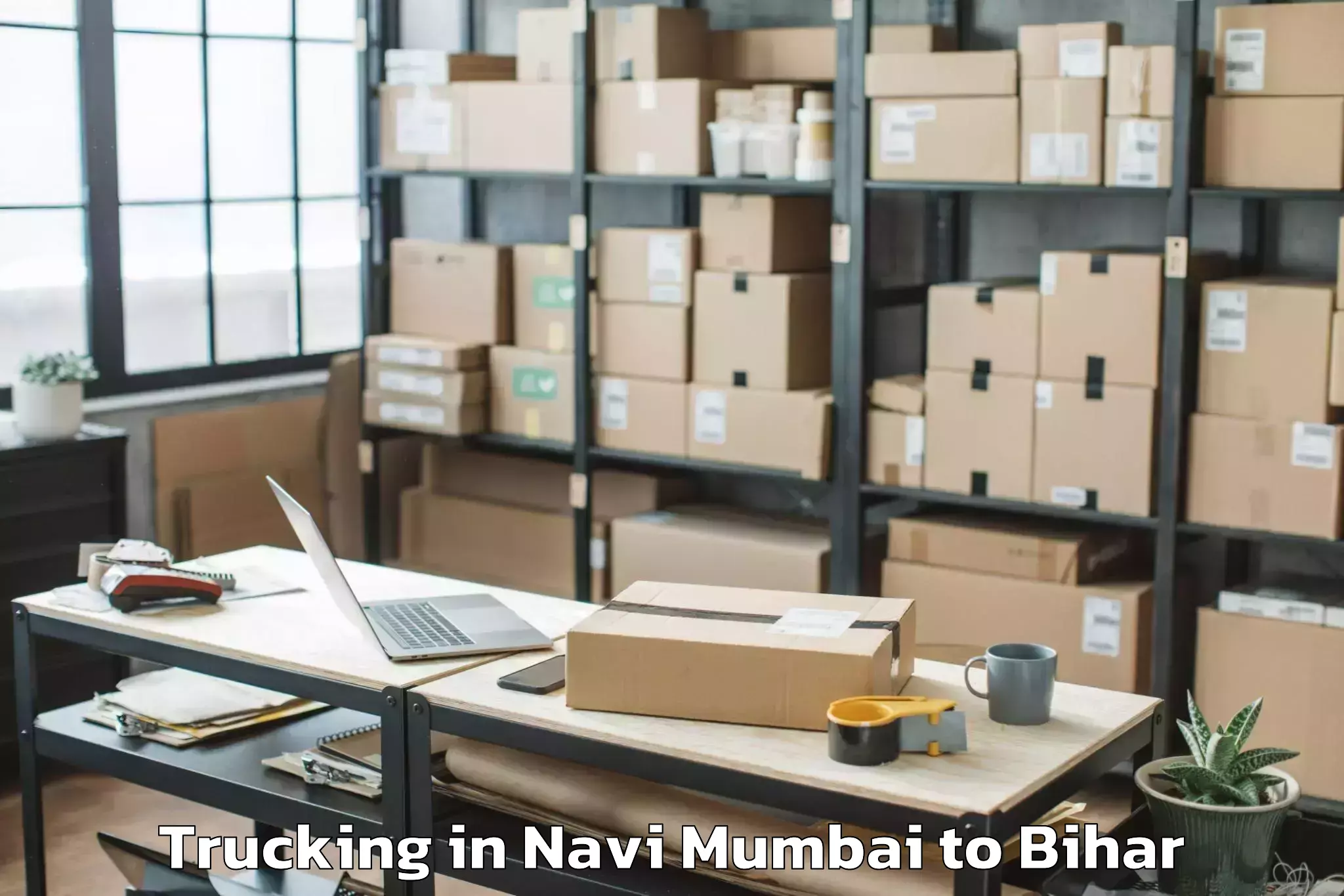 Easy Navi Mumbai to Sheonar Trucking Booking